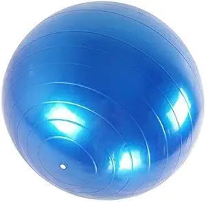 My Store Lordex gym ball for fitness, blue exercise ball for core workouts and stability training.