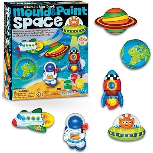 Dark Mould & Paint Space Kit by My Store with glow-in-the-dark moulds and paints for creative space-themed craft projects.