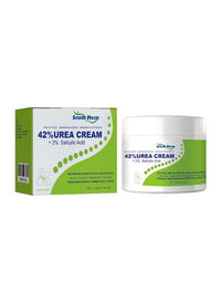South Moon 42% Urea Cream with 2% Salicylic Acid in a tube, designed for soothing and exfoliating skin care.