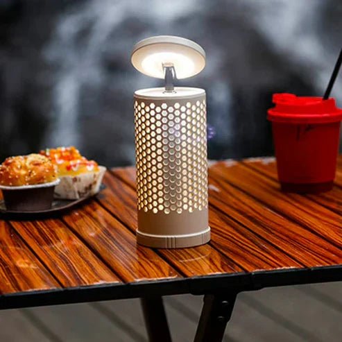 Telescopic camping light by My Store, USB rechargeable lantern with adjustable beam, portable handheld outdoor camping table lamp