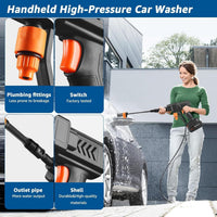 High pressure water cleaning gun from My Store showing a handheld pressure washer tool in use
