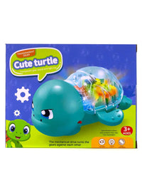 Colorful plush turtle toy with soft fabric and detailed shell, perfect for children or collectors.