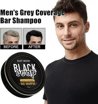 East Moon Black Soap Bar Shampoo by My Store, natural black soap bar for hair cleansing, shown in a close-up image.