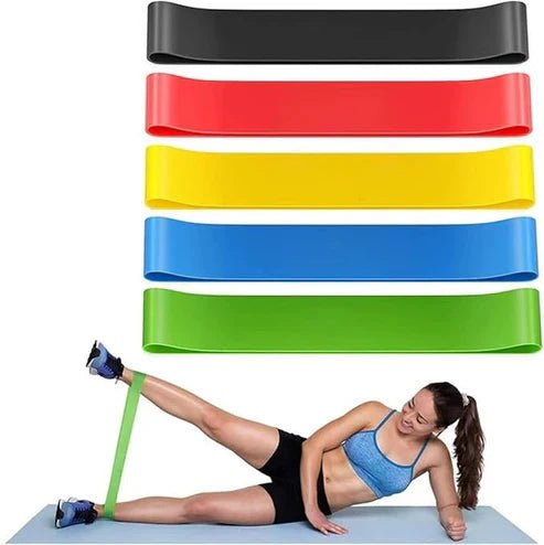 My Store exercise resistance belt shown in black with adjustable straps for strength training and muscle toning.