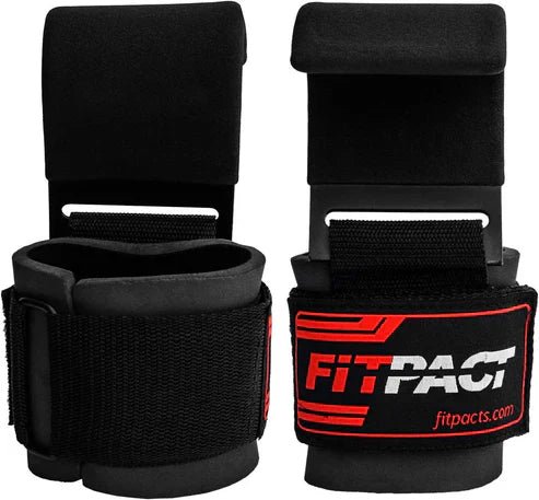 LORDEX Fitness Lifting Hook Straps by My Store, showing black straps with metal hooks for weightlifting and strength training.