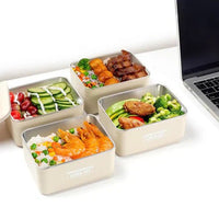 My Store lunch box set with insulated carry bag, featuring multiple containers and a durable, portable design for meals on the go.