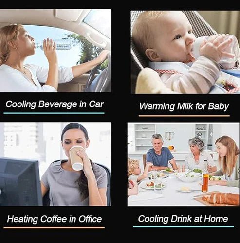 Smart Car Cup Warmer by My Store, compact device with a sleek design for keeping your coffee warm in your vehicle.