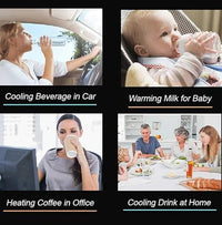 Smart Car Cup Warmer by My Store, compact device with a sleek design for keeping your coffee warm in your vehicle.