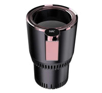 Smart Car Cup Warmer by My Store, compact device for keeping beverages warm in your vehicle, shown plugged into a car power outlet.