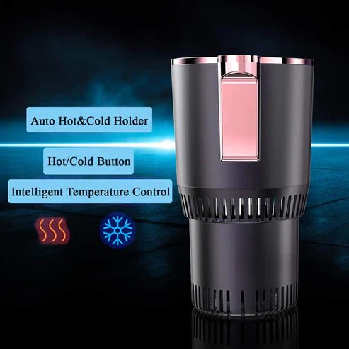 Smart Car Cup Warmer by My Store, compact device with a sleek design, perfect for keeping beverages warm in your vehicle.