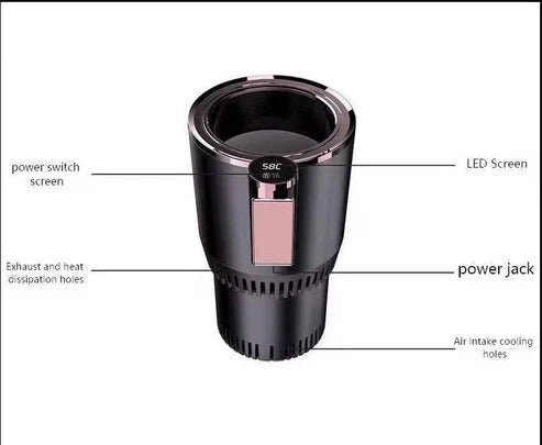 Smart Car Cup Warmer from My Store, compact device with a sleek design for keeping drinks warm in your vehicle.