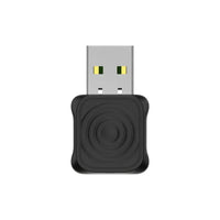 Wireless Car Play adapter by My Store shown connected to a car dashboard, enabling seamless smartphone integration.
